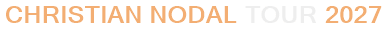 Christian Nodal Tour 2027